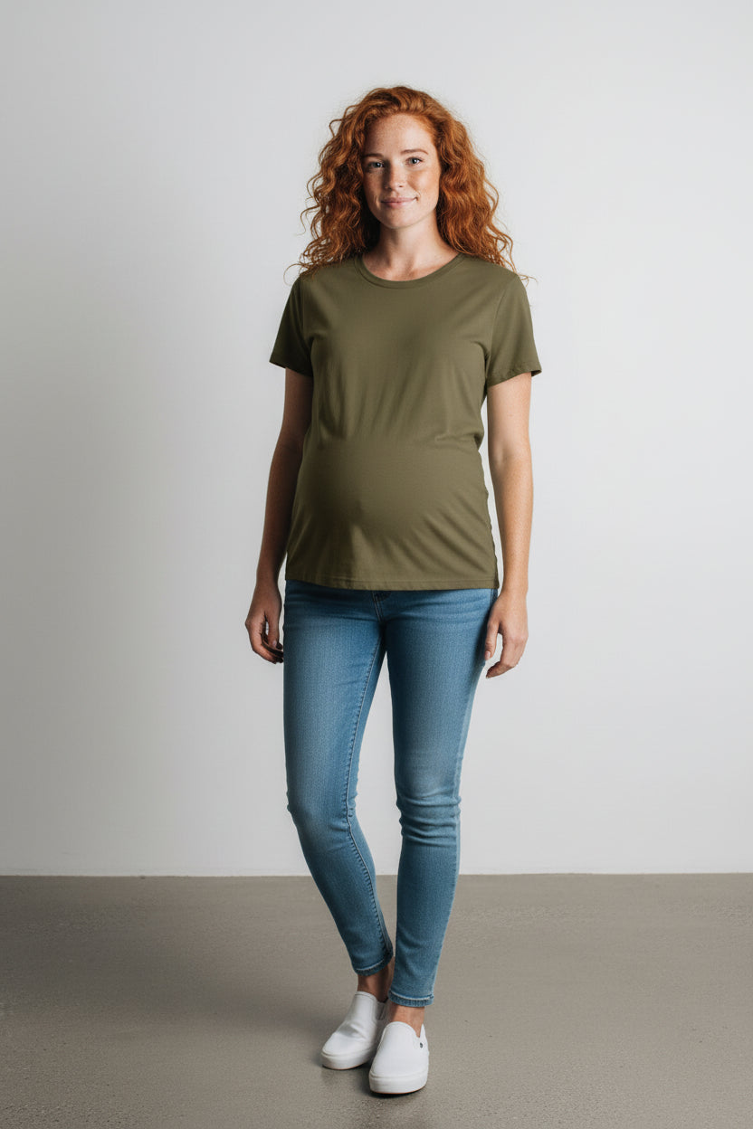 Short Sleeve T- Shirt- Olive